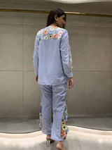 Mitaliwadhwa 3D Floral Shirt with pant set