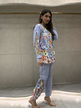 Mitaliwadhwa 3D Floral Shirt with pant set