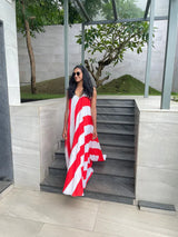 Mitaliwadhwa Alice Kaushik in Stripe Halter Dress