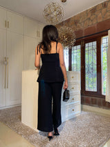 Mitaliwadhwa Black Cotton Linen Set