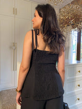 Mitaliwadhwa Black Cotton Linen Set