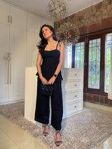 Mitaliwadhwa Black Cotton Linen Set