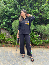 Mitaliwadhwa Black crochet set