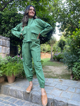 Mitaliwadhwa Bottle Green Jacket