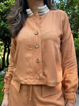 Mitaliwadhwa Camel Cargo Pants