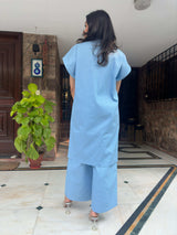 Mitaliwadhwa Cotton denim set
