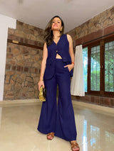 Mitaliwadhwa Cotton linen coat set