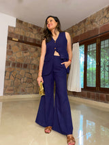 Mitaliwadhwa Cotton linen coat set