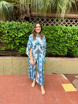 Mitaliwadhwa Custom print Blue tiger Coord set