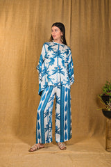 Mitaliwadhwa Custom print Blue tiger Coord set