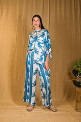 Mitaliwadhwa Custom print Blue tiger Coord set