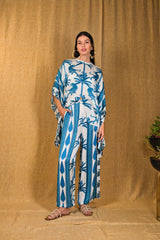 Mitaliwadhwa Custom print Blue tiger Coord set