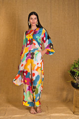 Mitaliwadhwa Custom print flower overlap set