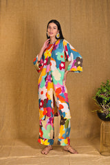 Mitaliwadhwa Custom print flower overlap set