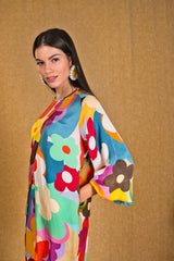 Mitaliwadhwa Custom print flower overlap set