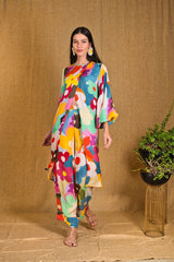 Mitaliwadhwa Custom print flower overlap set