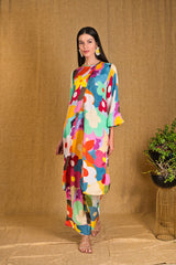 Mitaliwadhwa Custom print flower overlap set