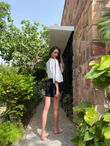 Mitaliwadhwa Dual coloured shorts set