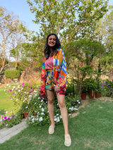 Mitaliwadhwa Exclusive Fish 3pc Shorts Set