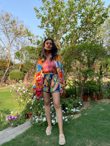 Mitaliwadhwa Exclusive Fish 3pc Shorts Set