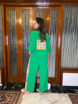 Mitaliwadhwa Green crochet set