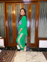 Mitaliwadhwa Green crochet set
