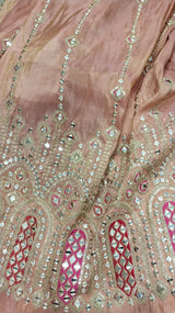 Mitaliwadhwa Green Tissue 3 pc set with dupatta