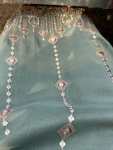 Mitaliwadhwa Green Tissue 3 pc set with dupatta