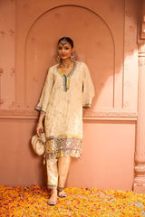Mitaliwadhwa Inayat Tissue Kurta Set - Ivory