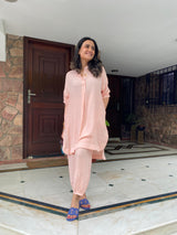 Mitaliwadhwa Light Pink Linen KP set