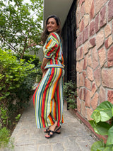 Mitaliwadhwa Multi stripe coord set