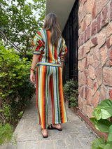 Mitaliwadhwa Multi stripe coord set