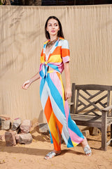 Mitaliwadhwa Multi stripe cotton coord set