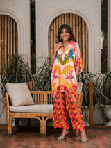 Mitaliwadhwa New Contrast print KP set