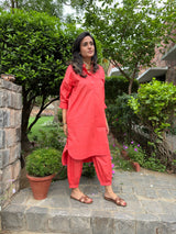 Mitaliwadhwa Peach Cotton KP set