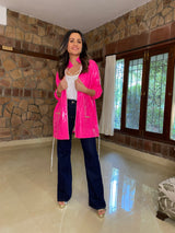 Mitaliwadhwa Popping Pink wind-cheater