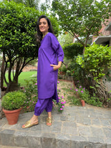 Mitaliwadhwa Purple Cotton KP set