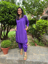 Mitaliwadhwa Purple Cotton KP set
