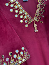Mitaliwadhwa Red velvet set