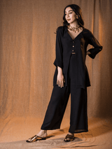 Mitaliwadhwa Super Chilled Black Coordinate Set