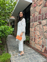 Mitaliwadhwa White Cutwork Pakistani KP set