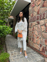 Mitaliwadhwa White Cutwork Pakistani KP set