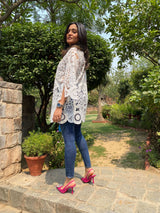 Mitaliwadhwa White top with Cutwork