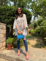 Mitaliwadhwa White top with Cutwork