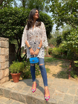 Mitaliwadhwa White top with Cutwork