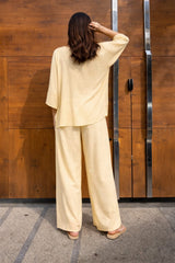 Mitaliwadhwa Yellow ruched set