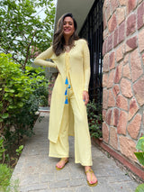 Mitaliwadhwa Yellow tie up coord set