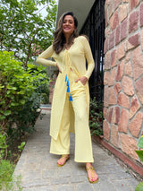 Mitaliwadhwa Yellow tie up coord set