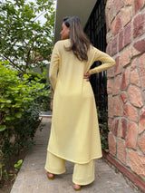 Mitaliwadhwa Yellow tie up coord set