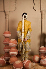 Tasuvure X MW Aaina Ada Farshi Set - Sunheri